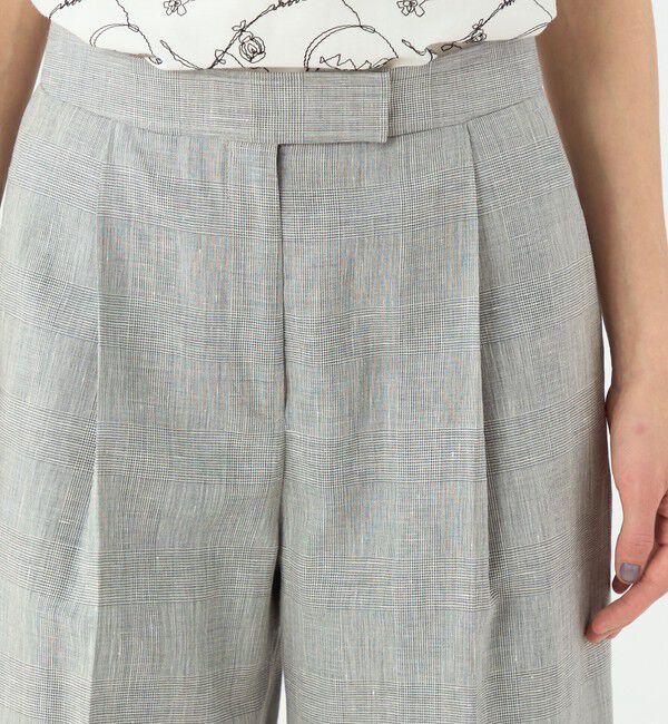 TOMORROWLAND collection「サマーグレンチェック タックワイドパンツ」|その他|