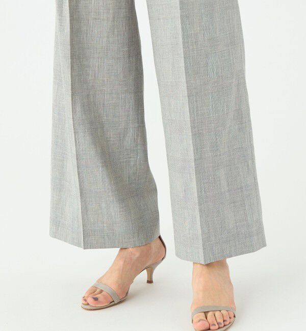 TOMORROWLAND collection「サマーグレンチェック タックワイドパンツ」|その他|