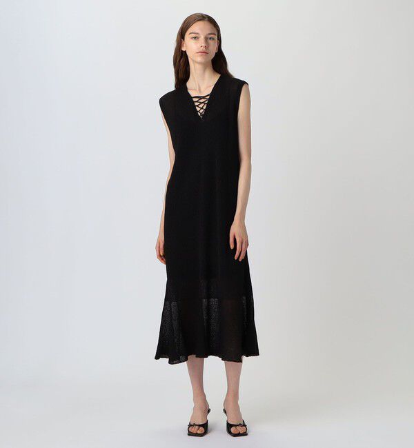 DES PRES「クレープニット フレアワンピース」|ワンピース|