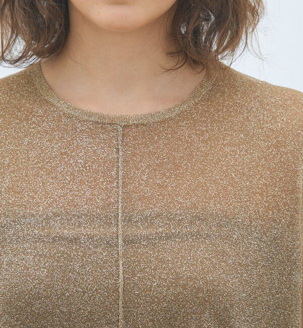 MACPHEE「シアーラメ ノースリーブワンピース」|ワンピース|