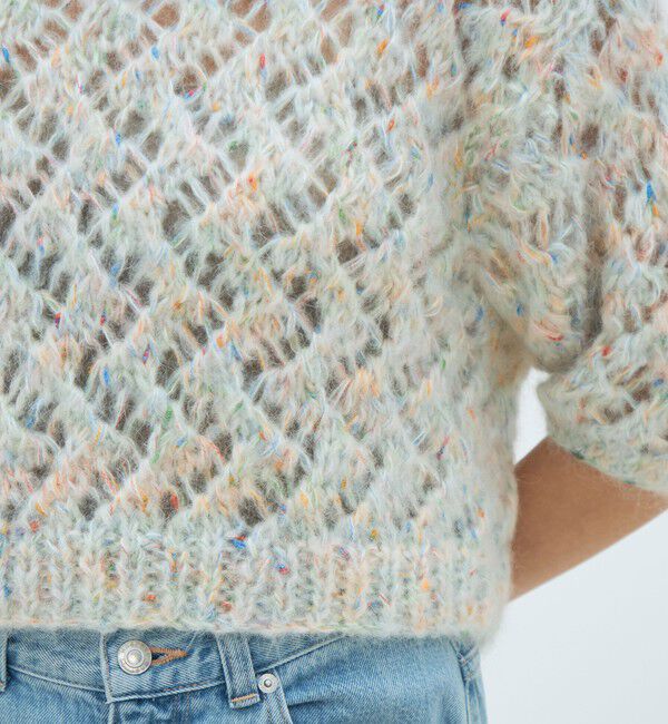 MACPHEE「カラーハンドハーフスリーブプルオーバー」|ニット・セーター|