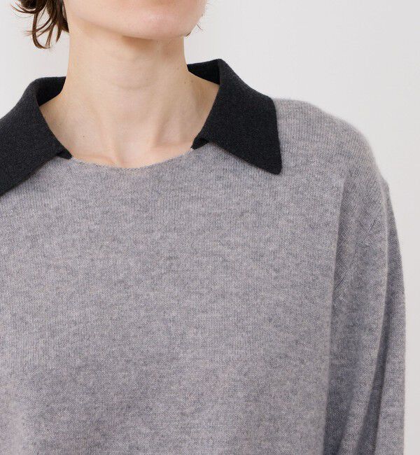 GALERIE VIE「スコットランドカシミヤ クレリックプルオーバー」|ニット・セーター|