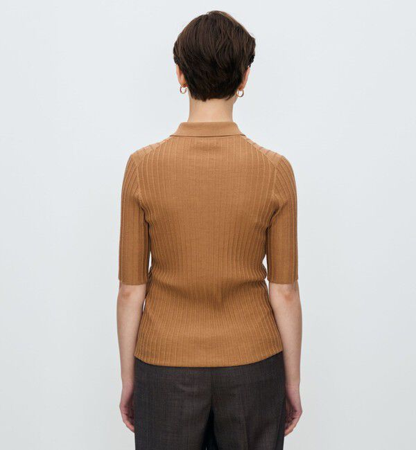 TOMORROWLAND collection「カシミヤシルクリブ ポロカーディガン」|ニット・セーター|