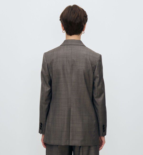 TOMORROWLAND collection「365 GLEN CHECK ダブルブレストジャケット」|テーラードジャケット|