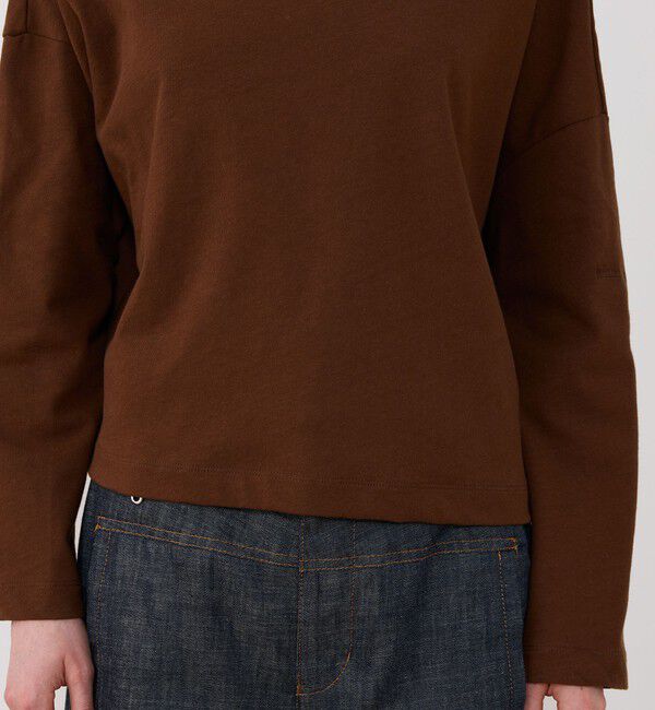 GALERIE VIE「クレープコットンジャージー フーデッドプルオーバー」|パーカー|