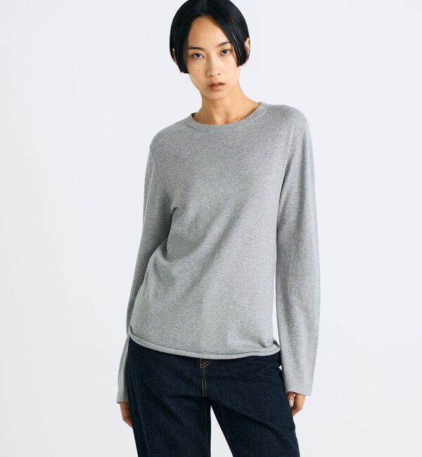 Edition「コットンカシミヤ ロングスリーブニット」|ニット・セーター|