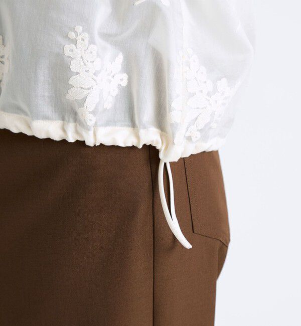 Edition「シアーエンブロイダリー ブラウス」|シャツ・ブラウス|