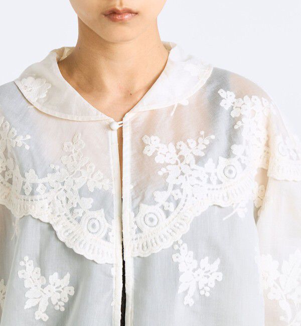 Edition「シアーエンブロイダリー ブラウス」|シャツ・ブラウス|