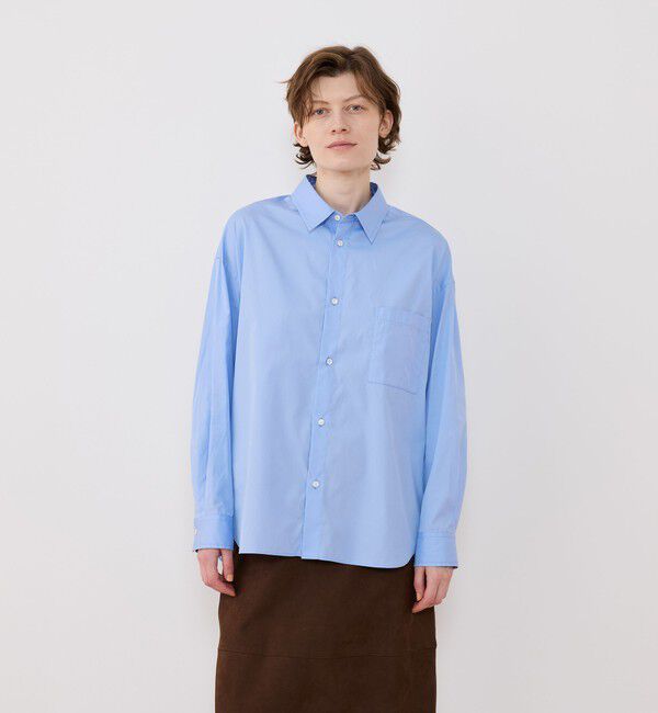 GALERIE VIE「スムースドライコットン メンズライクシャツ」|シャツ・ブラウス|