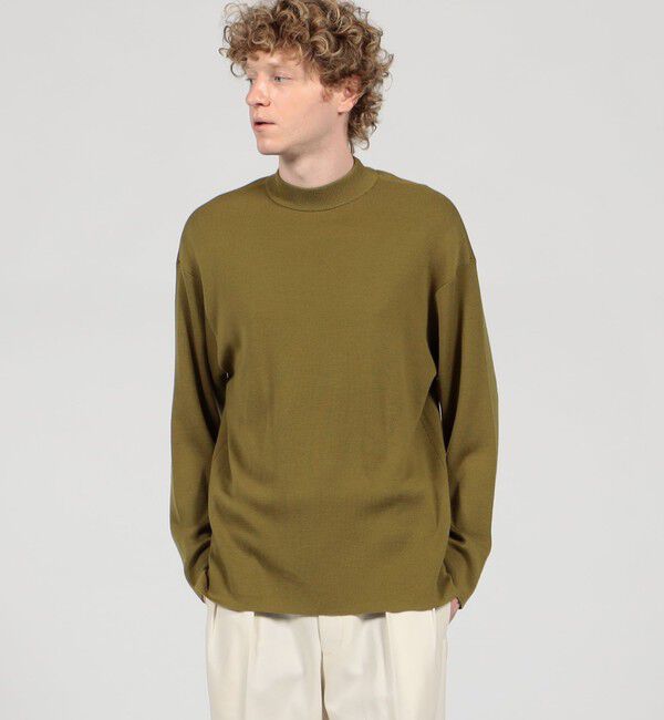 TOMORROWLAND MENS「TOMORROWLAND Tricot ウール モックネックプルオーバー」|ニット・セーター|