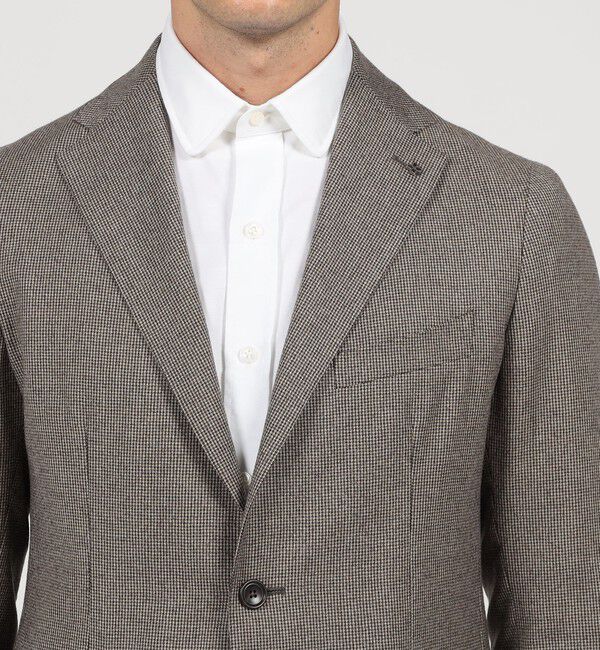 TOMORROWLAND MENS「【別注】TAGLIATORE ウールサキソニーハウンドトゥース シングルブレステッド2Bスーツ」|スーツ|