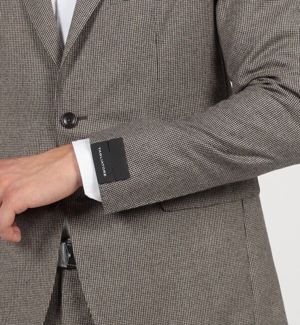 TOMORROWLAND MENS「【別注】TAGLIATORE ウールサキソニーハウンドトゥース シングルブレステッド2Bスーツ」|スーツ|