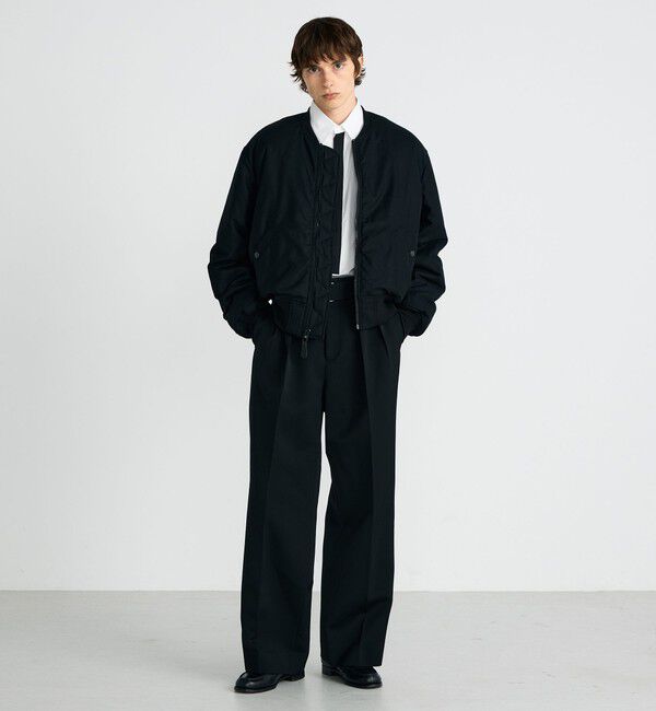 Edition「ウールビンテージサテン ベルトパンツ」|その他|