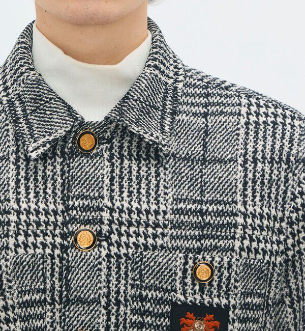 CABaN「グレンチェックジャカード ブルゾン」|ブルゾン・スタジャン|