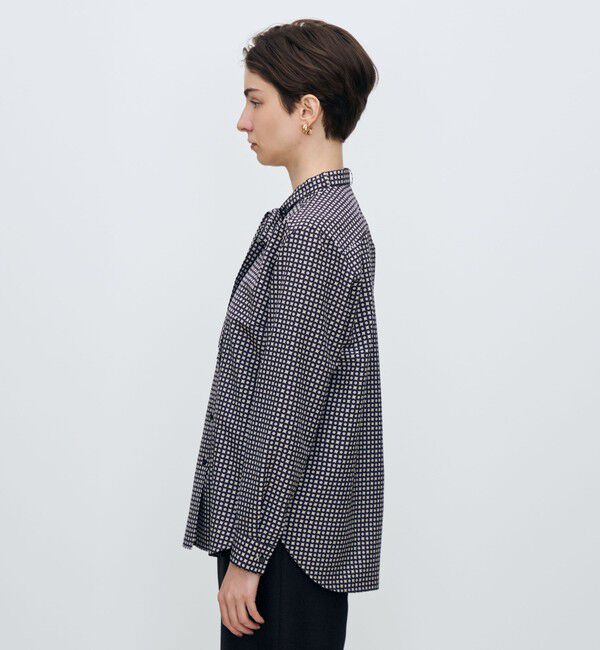 TOMORROWLAND collection「コモンフラワープリント ボウタイブラウス」|シャツ・ブラウス|