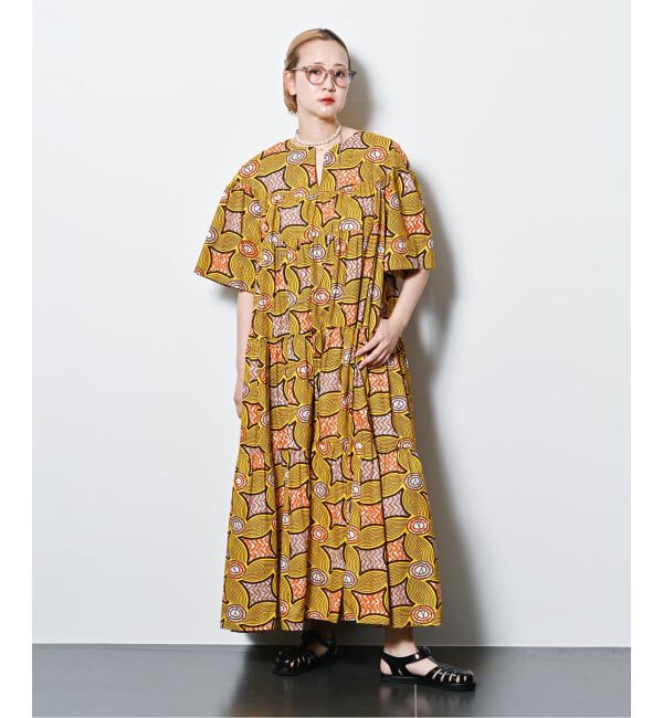  「AFRICAN WAX PRINT DRESS：ワンピース」|ワンピース|