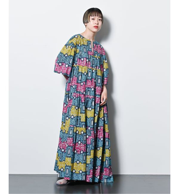  「AFRICAN WAX PRINT DRESS：ワンピース」|ワンピース|