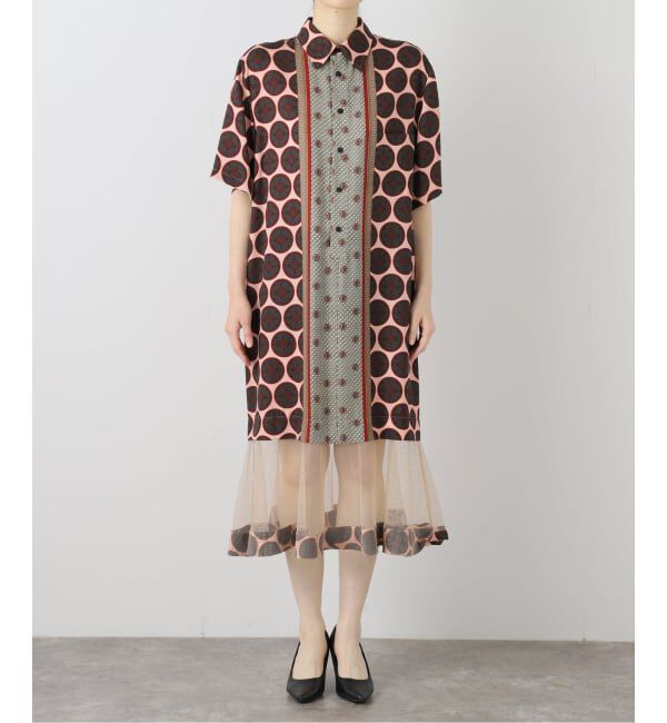  「TOGA PULLA INNER PRINT DRESS TZ261-FH963：ワンピース」|ワンピース|