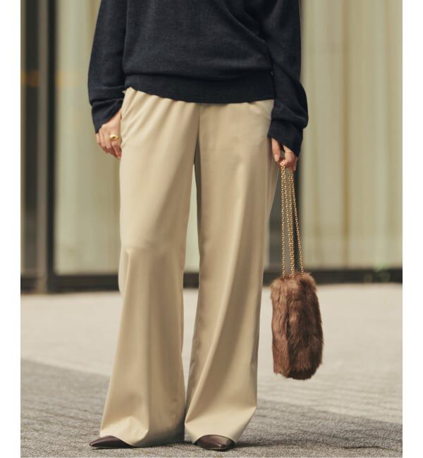 Plage「《追加》Fibril Relax パンツ」|その他|ベージュ