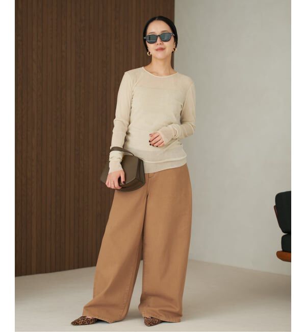 Plage「《追加》Flocky Mesh ロンT」|Tシャツ・カットソー|