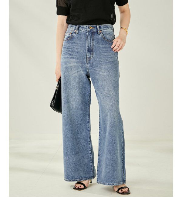 Plage「CINCH BACK DENIM パンツ」|デニム|