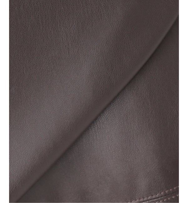 SLOBE IENA「フェイクレザーフレアスカート」|スカート|