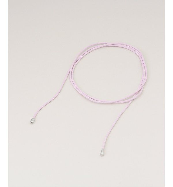 IENA「EO/イオ cotton coard chorker チョーカー EO25SS-25」|ネックレス|パープル