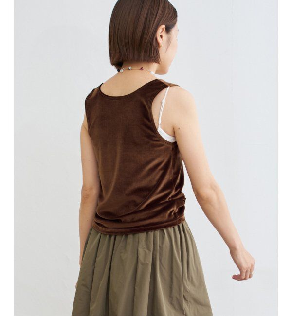 IENA「スノーベロア ノースリーブ」|Tシャツ・カットソー|