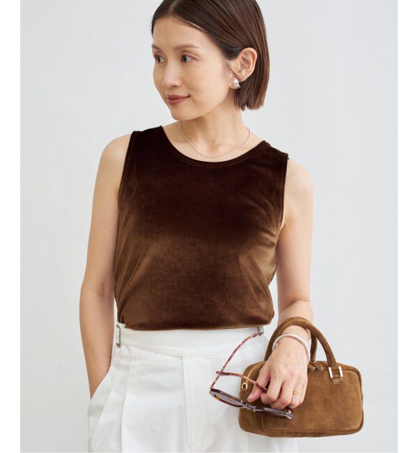 IENA「スノーベロア ノースリーブ」|Tシャツ・カットソー|