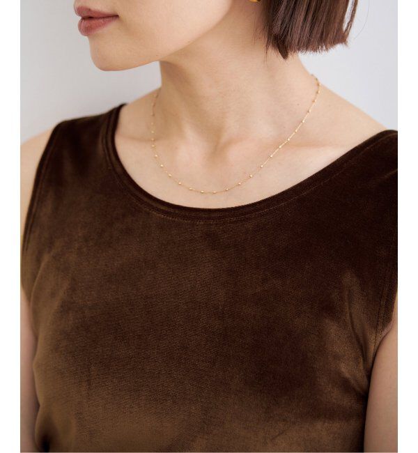 IENA「スノーベロア ノースリーブ」|Tシャツ・カットソー|