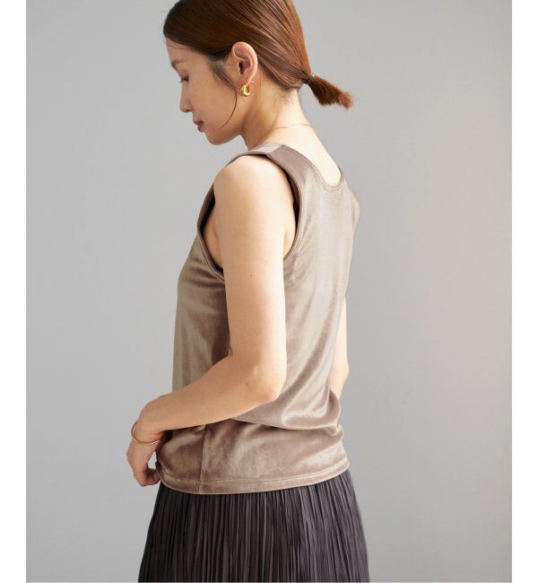 IENA「スノーベロア ノースリーブ」|Tシャツ・カットソー|