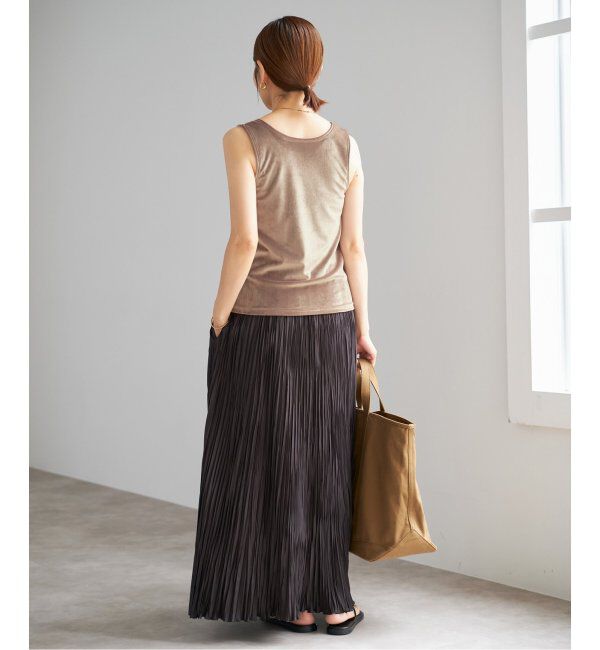 IENA「スノーベロア ノースリーブ」|Tシャツ・カットソー|