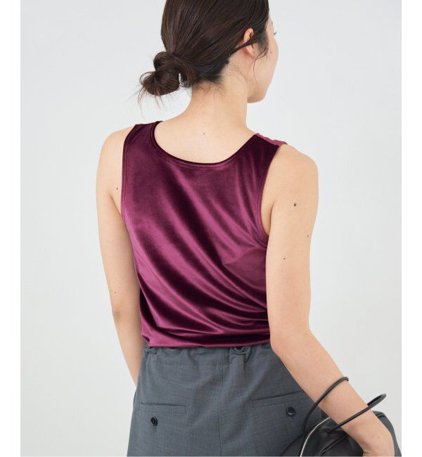 IENA「スノーベロア ノースリーブ」|Tシャツ・カットソー|