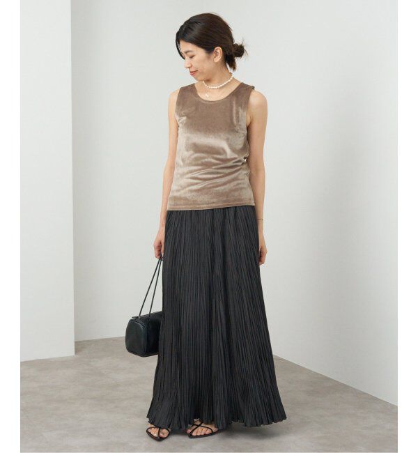 IENA「スノーベロア ノースリーブ」|Tシャツ・カットソー|