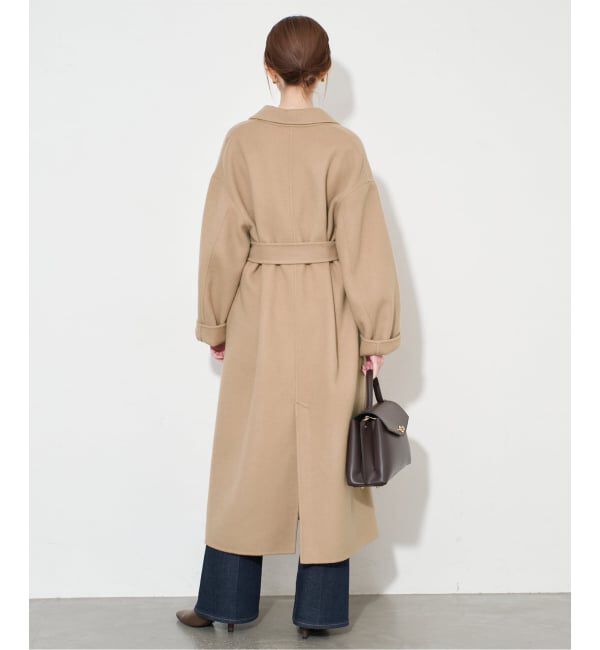 SLOBE IENA「souple wool ダブルフェイスロングコート」|チェスターコート|