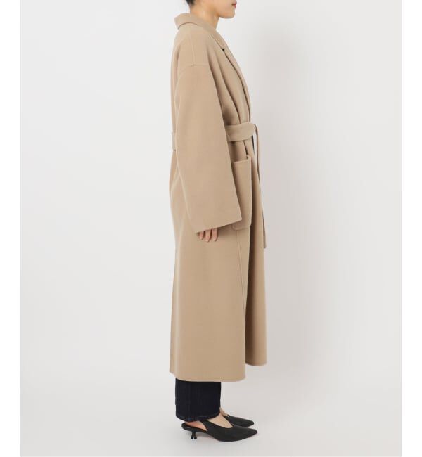 SLOBE IENA「souple wool ダブルフェイスロングコート」|チェスターコート|