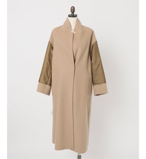 SLOBE IENA「souple wool ダブルフェイスロングコート」|チェスターコート|