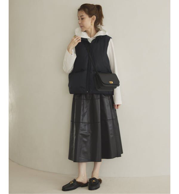 VERMEIL par iena「ナイロンショートジレ」|ダウン|