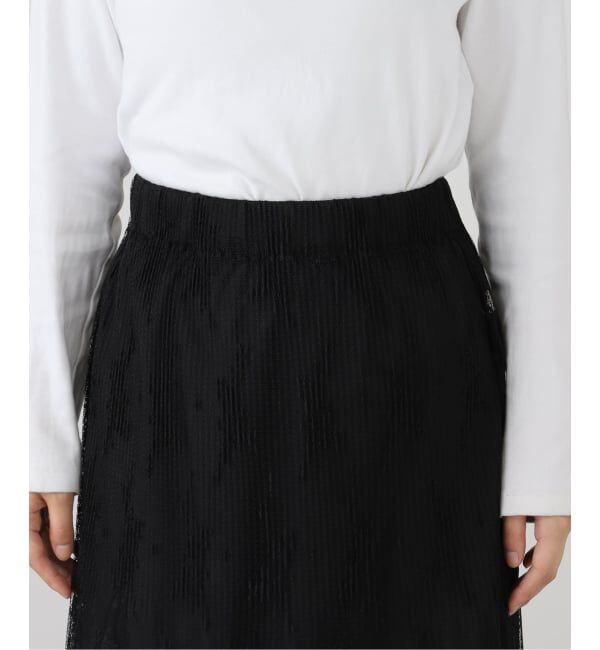 IENA「《追加》トリミングレーススカート」|スカート|