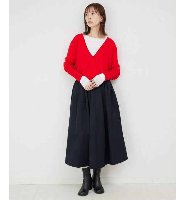 SLOBE IENA「《WEB限定/追加3》レイヤードスリーブロンTEE」|Tシャツ・カットソー|