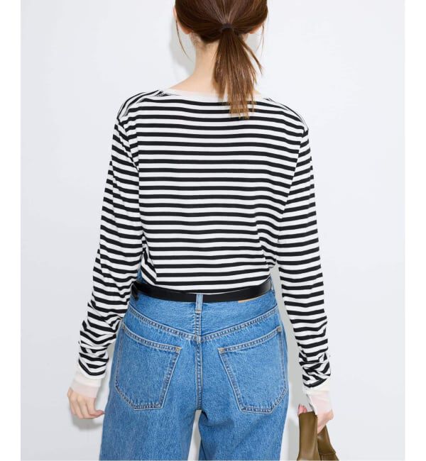 SLOBE IENA「《WEB限定/追加3》レイヤードスリーブロンTEE」|Tシャツ・カットソー|