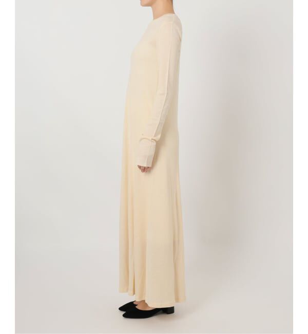 SLOBE IENA「ウール混ジャージーフレアワンピース」|ワンピース|