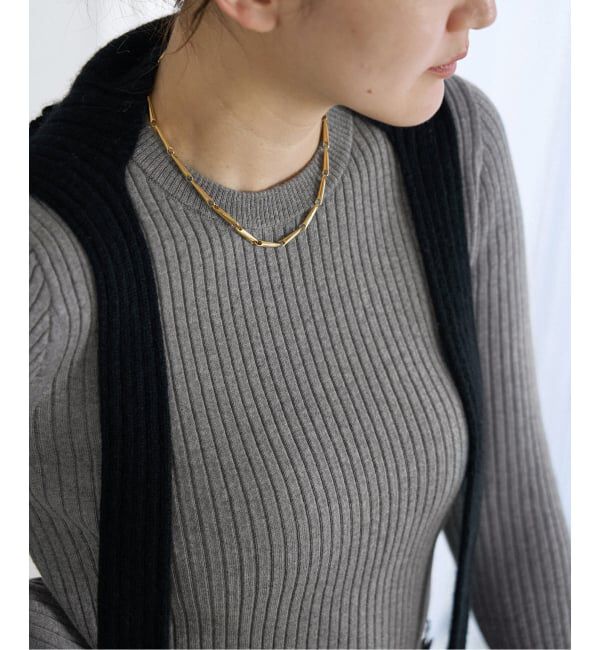 IENA「EXメリノリブ クルーネックプルオーバー」|ニット・セーター|