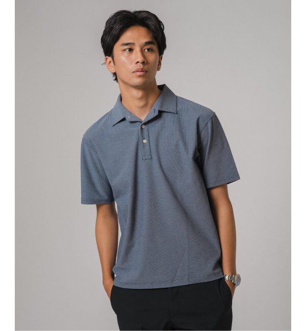 EDIFICE「"吸水速乾機能"ALBINI オープン ポロシャツ」|ポロシャツ|