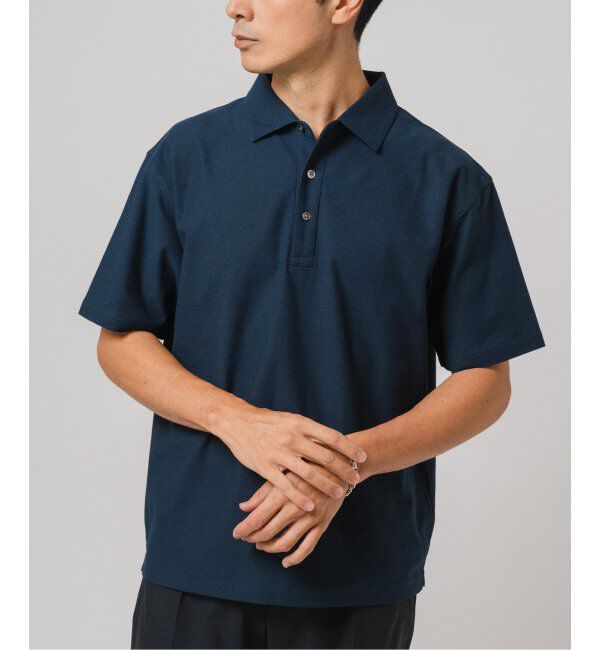 EDIFICE「"吸水速乾機能"ALBINI オープン ポロシャツ」|ポロシャツ|ネイビー