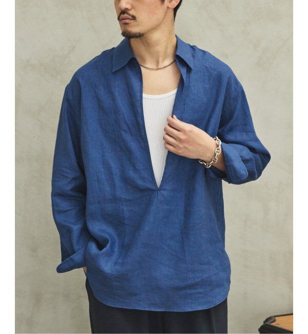 EDIFICE「《追加》リネン スキッパー シャツ」|シャツ・ブラウス|