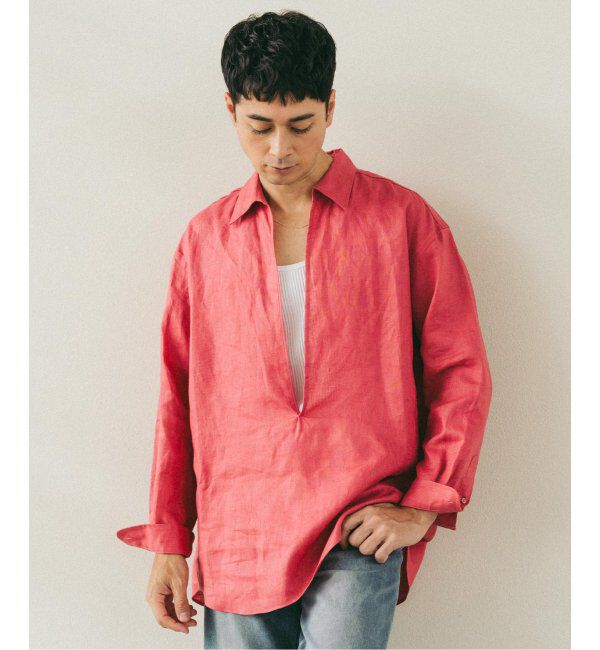 EDIFICE「《追加》リネン スキッパー シャツ」|シャツ・ブラウス|