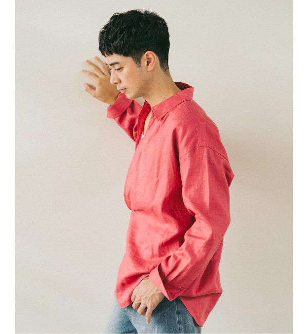 EDIFICE「《追加》リネン スキッパー シャツ」|シャツ・ブラウス|