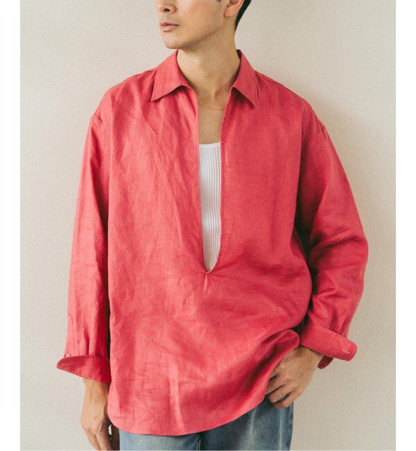 EDIFICE「《追加》リネン スキッパー シャツ」|シャツ・ブラウス|