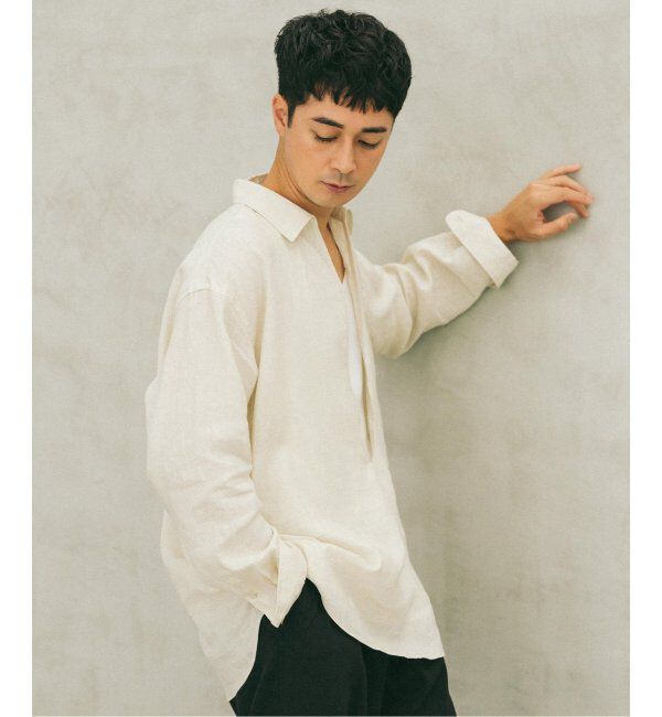 EDIFICE「《追加》リネン スキッパー シャツ」|シャツ・ブラウス|